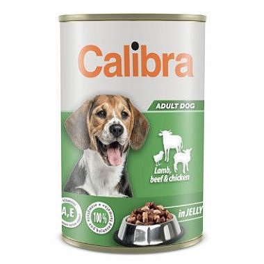 Calibra Dog konz. Lamb, beef & chick. in jelly 1240 g