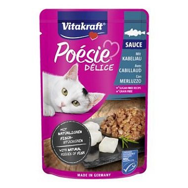 Vitakraft Cat Poésie DéliSauce kapsa treska tm. 85 g