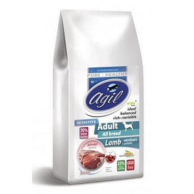 Agil Adult Sensitive Grain Free Lamb, Venision 10 kg