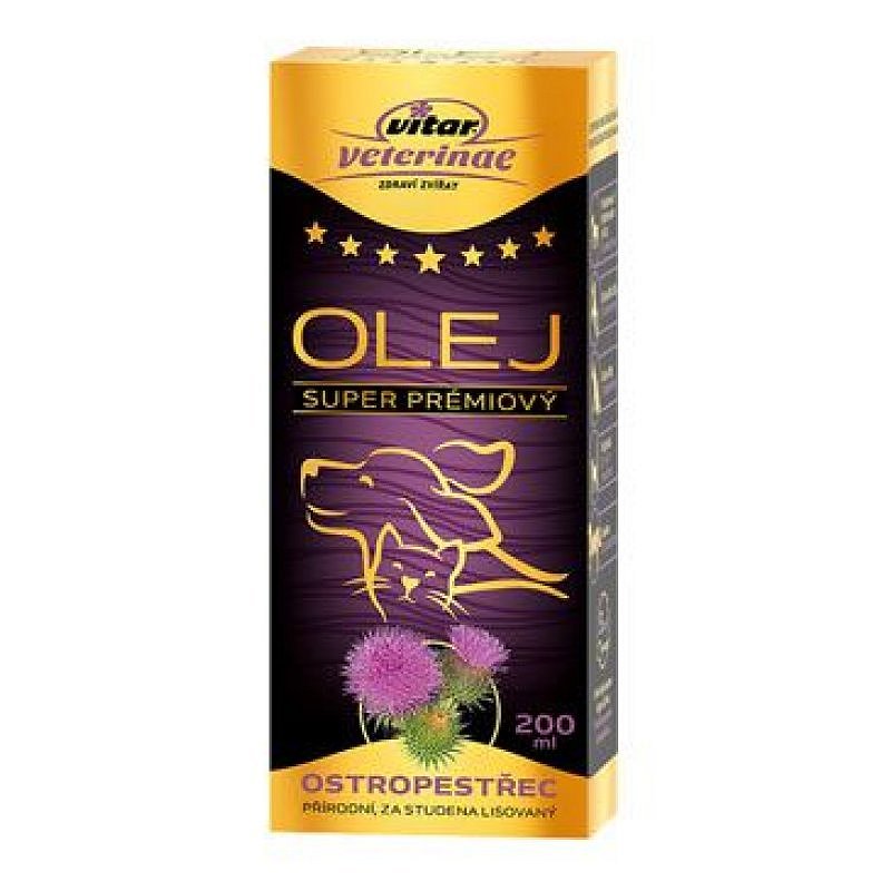 VITAR Veterinae Ostropestřec olej 200 ml