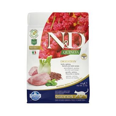 N&D Quinoa CAT Digestion Lamb & Fennel 300 g