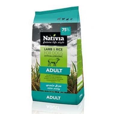Nativia Dog Adult Lamb & Rice 3 kg