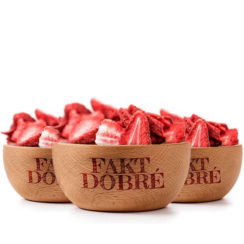 FAKT DOBRÉ Lyofilizované jahody PLÁTKY 240 g