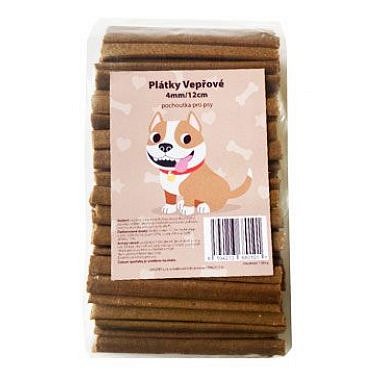 Pochoutka pro psy Plátky 4mm/12cm vepřové 130 ks
