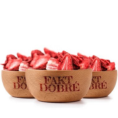FAKT DOBRÉ Lyofilizované jahody PLÁTKY 240 g