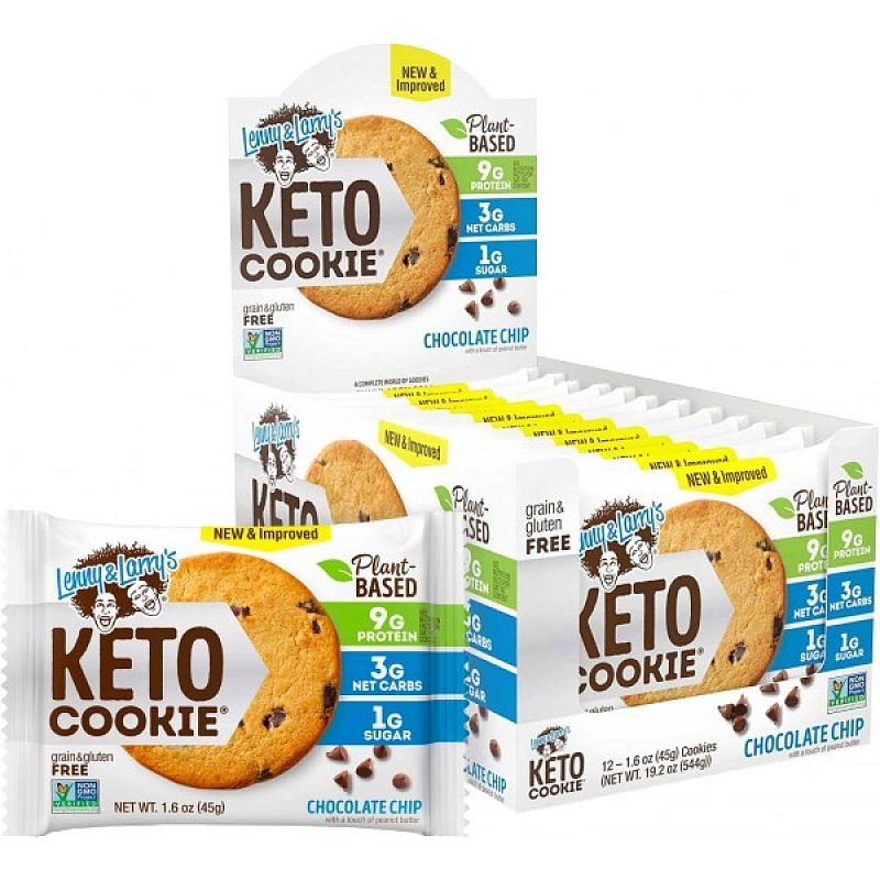 Lenny & Larry's Keto Cookie - 12x 45 g, čokoláda