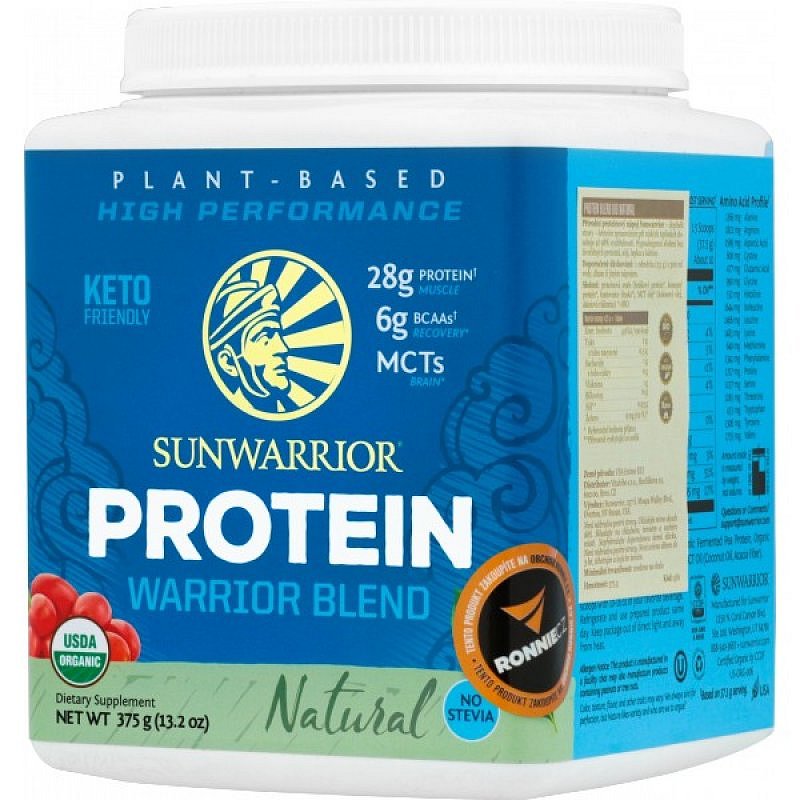 Sunwarrior Protein Warrior Blend - 375 g, bez příchuti