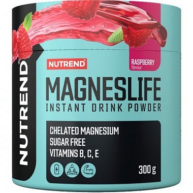 Nutrend Hořčík, B, C, E • Magneslife Instant Drink Powder 300 g, citron