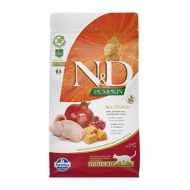 N&D Pumpkin CAT Neutered Quail & Pomegranate 5 kg