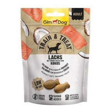 Gimdog Train & Treat losos s kokosem 125 g