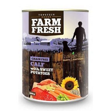 Farm Fresh Dog Calf with Sweet Potatoes konzerva 800 g