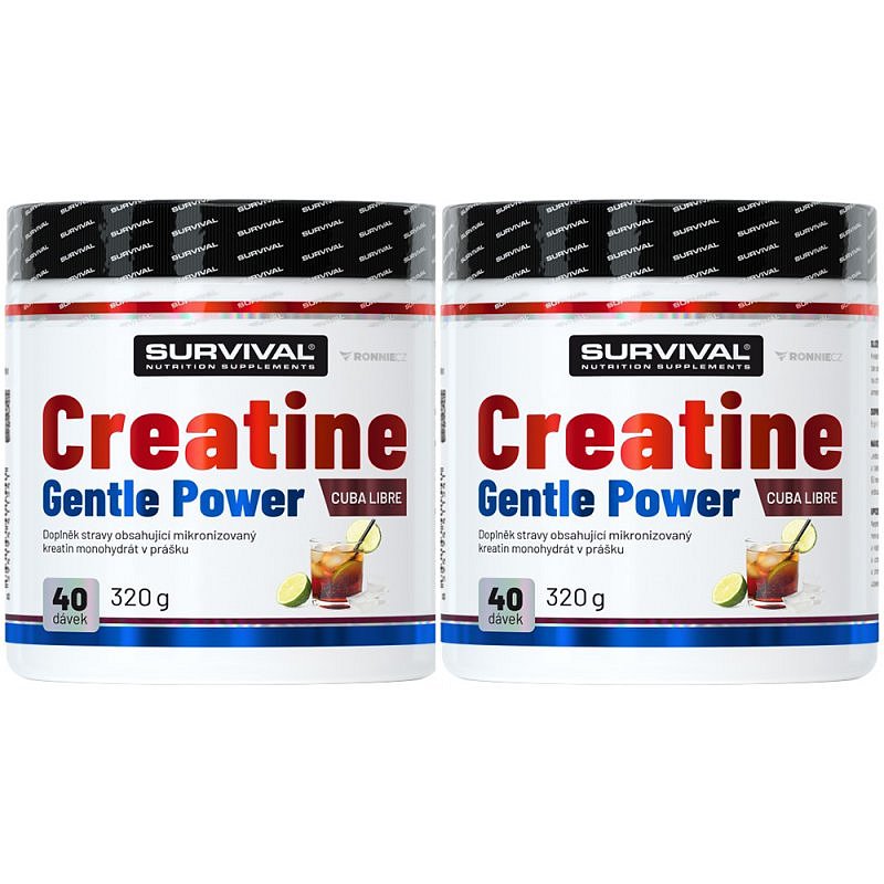 Survival Creatine Monohydrate 320 g, cuba libre - AKCE 1+1