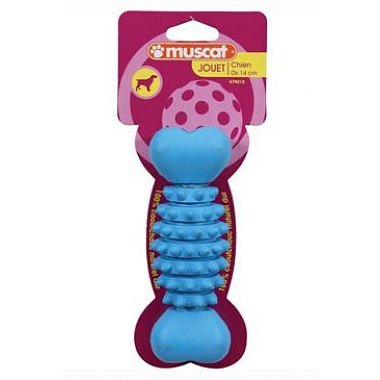 Zolux Hračka pes kost BONE tvrdá guma 12cm mix barev