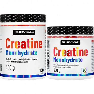 Survival Creatine Monohydrate Fair Power AKCE 500 g + 300 g ZDARMA