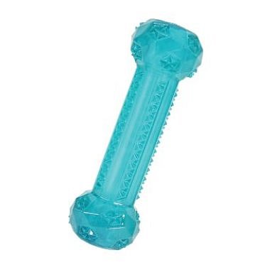 Zolux kost TPR POP STICK 15 cm tyrkysová