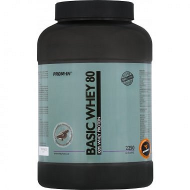 PROM-IN Basic Whey 80 - 2250 g, čokoláda