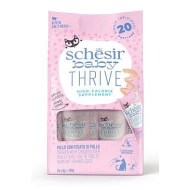 Schesir Cat Kitten Thrive Sachet kuře 20 x 8 g