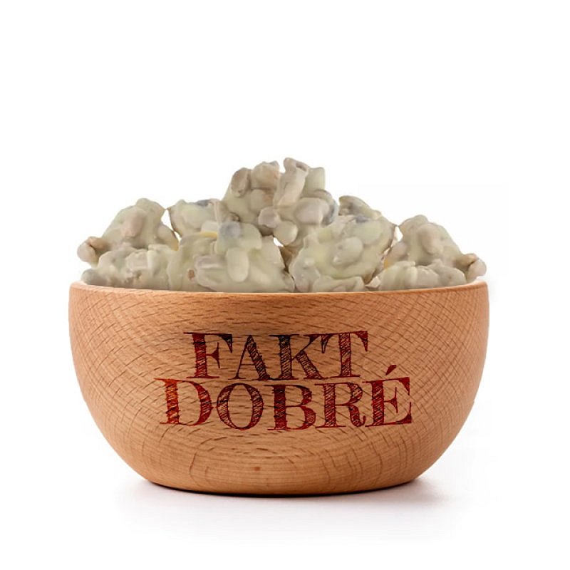 FAKT DOBRÉ Arašídy hrudky v bílé čokoládě 1 kg