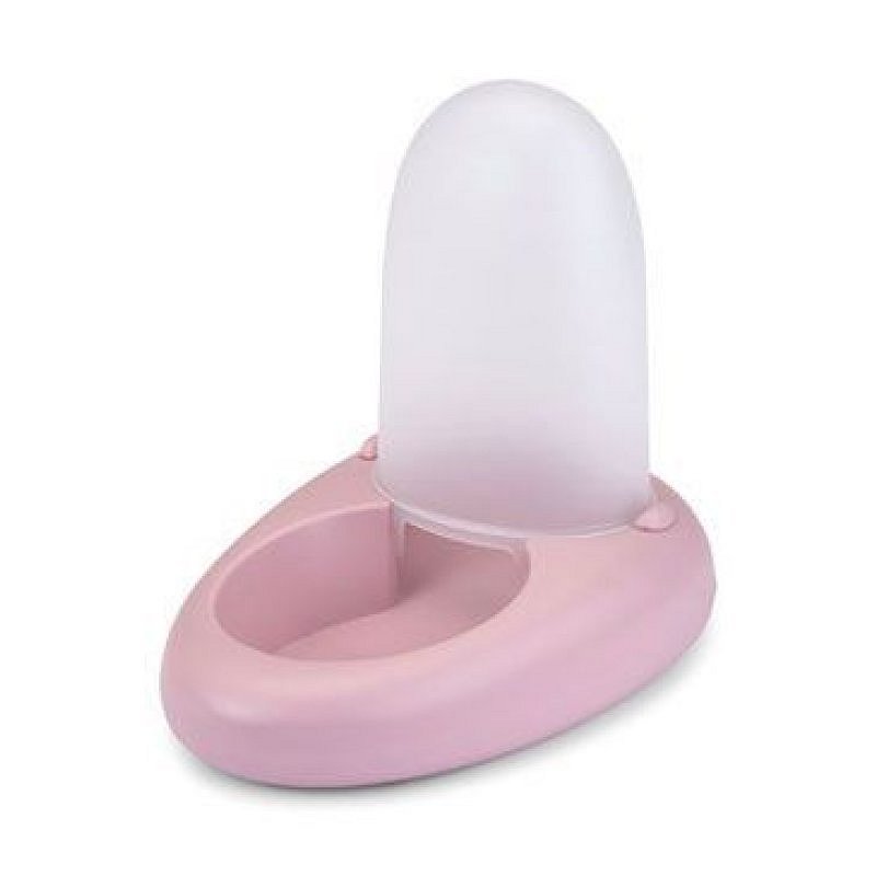 Miska plast pes se zásob. na vodu i krmivo 1,5 l růžová