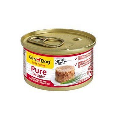 Gimdog Pure delight tuňák s hovězím 85 g