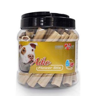 Pochoutka pes Flower Stix 12cm mléko+jehně 30 ks