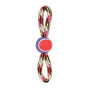 Zolux Hračka pes Tennis Ball Rope osmička 36 cm