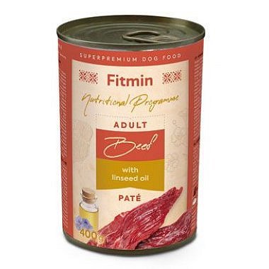 Fitmin dog Purity tin konz. Beef with lindseed oil 400 g