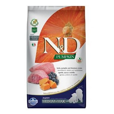 N&D Pumpkin DOG Puppy M/L Lamb & Blueberry 2,5 kg