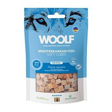 WOOLF pochoutka Soft Cubes Mediteranean Fish 100 g