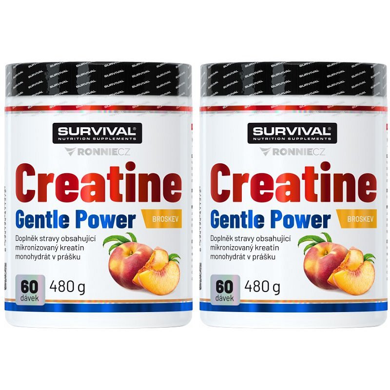 Survival Creatine Monohydrate 480 g, broskev - AKCE 1+1