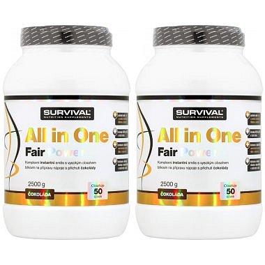 Survival All in One Fair Power 2500 g, čokoláda - AKCE 1+1
