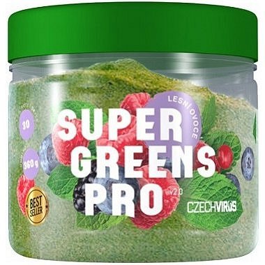 Czech Virus Super Greens Pro 360 g, lesní ovoce