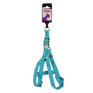 Postroj pes MAC LEATHER tyrkysová 20 mm Zolux