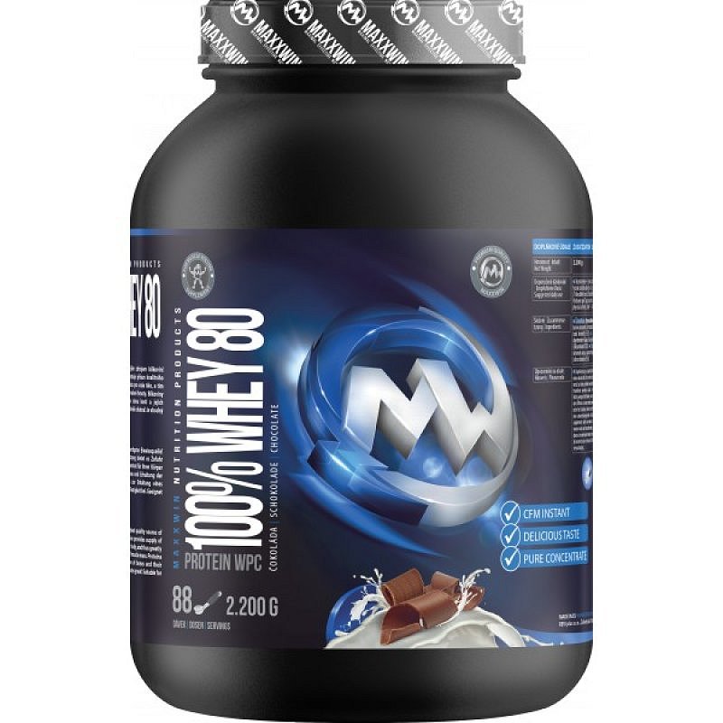 MaxxWin 100 % Whey 80 - 2200 g, vanilka