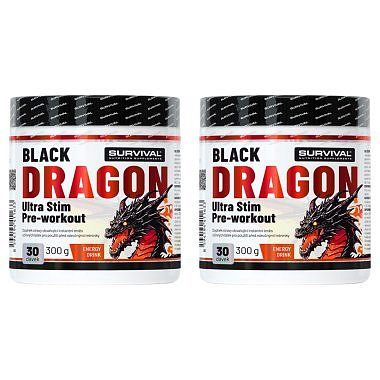 Survival NAKOPÁVAČ Black Dragon 300 g, energy drink - AKCE 1+1