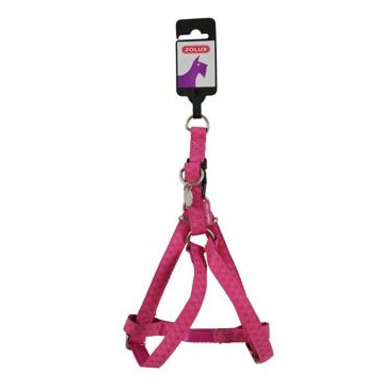 Postroj pes MAC LEATHER růžová 25 mm Zolux