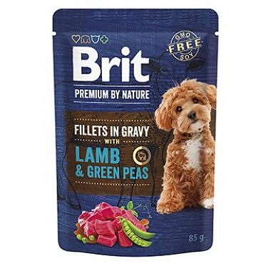 Brit Premium Dog Fillets Gravy Lamb&Green Peas 85 g