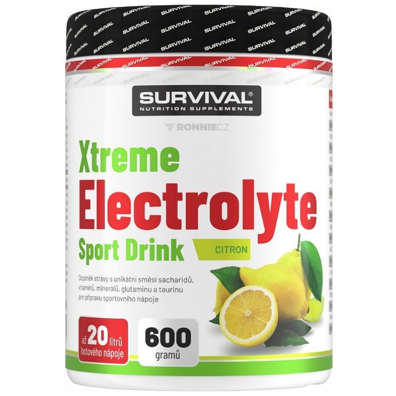 Survival Xtreme Electrolyte Sport Drink - 600 g, citron