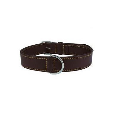 Zolux obojek pes pravá kůže 40 cm hnědý