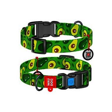 Obojek nylon Avokádo QR (35-58cm/2,5cm)