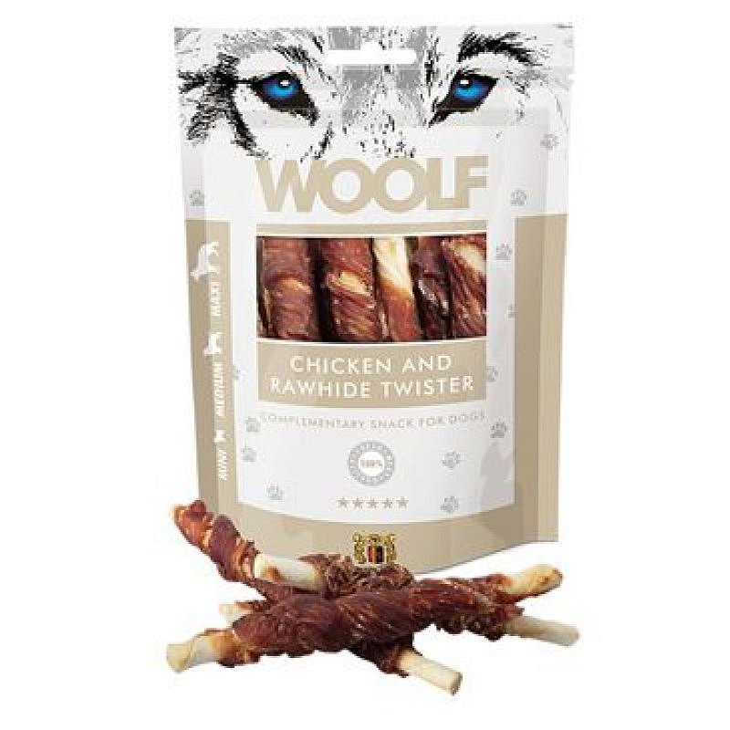 WOOLF Chicken and Rawhide Twister 100 g