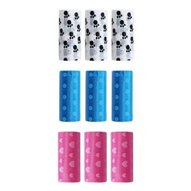 Sáčky na psí exkrementy s potiskem 32x23cm 3x15ks