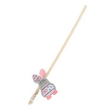 Hračka kočka udice KALI králík šedá Zolux