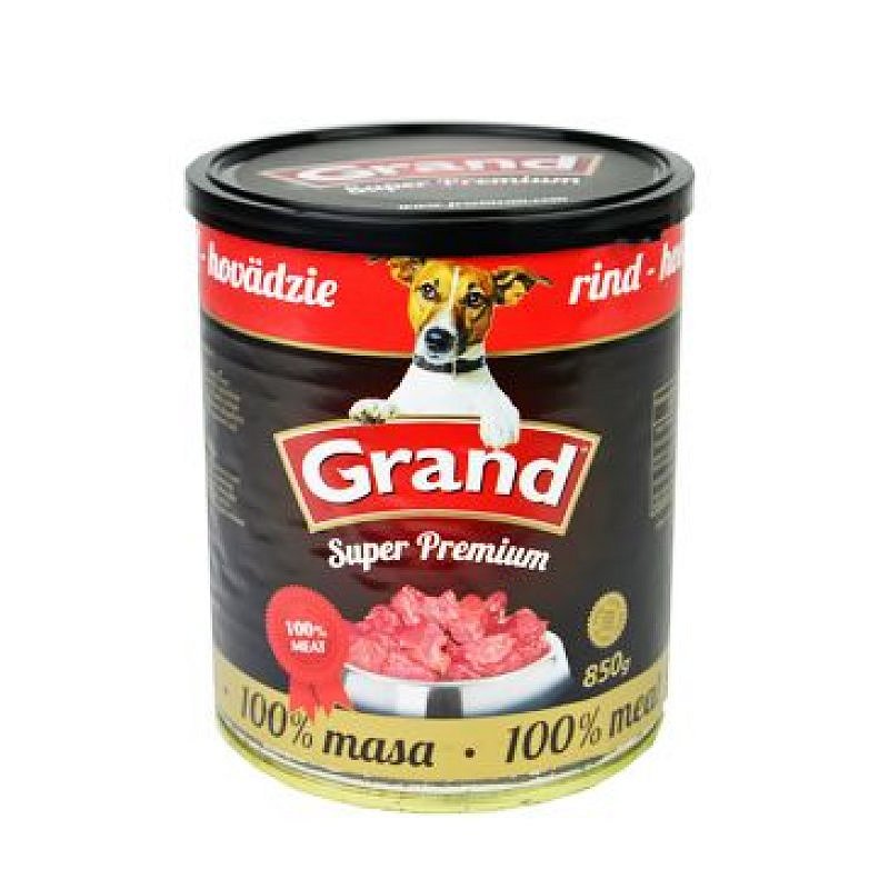 GRAND konz. Superpremium pes hovězí 850 g