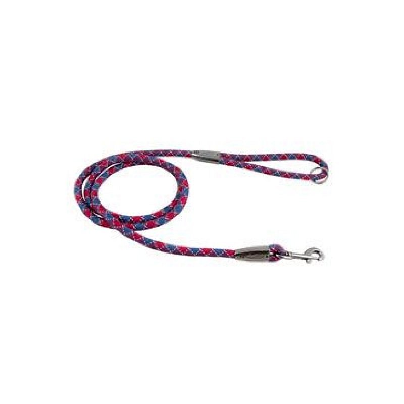 Vodítko Hurtta Casual lanové modré/červené 180cm/11mm
