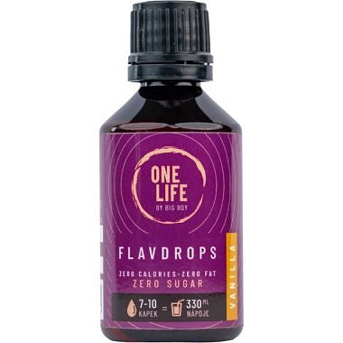 One Life by Big Boy Ochucovací kapky Flavdrops - 50 ml, vanilka