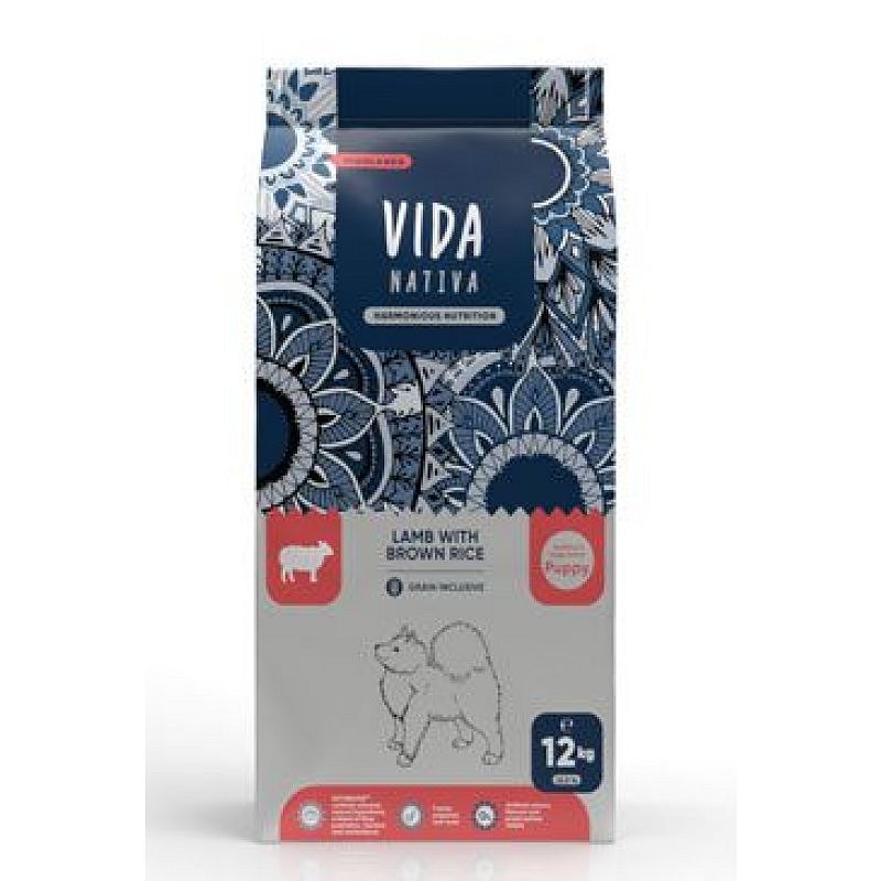 Kraftia VIDA NATIVA DOG Puppy M/L Lamb & Rice 12 kg