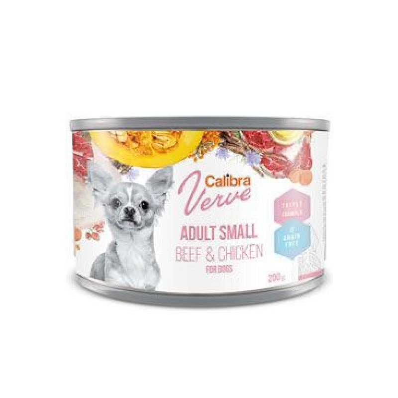 Calibra Dog Verve konz. GF Adult Small Beef&Chick 200 g