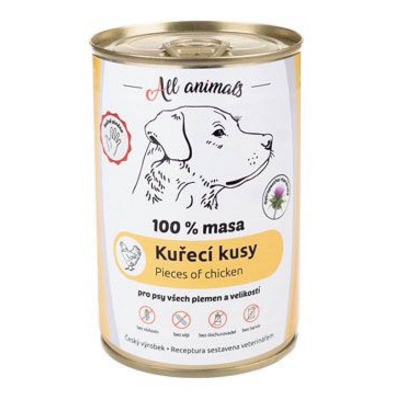 All Animals DOG kuřecí kousky 400 g