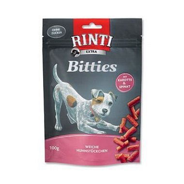 Rinti Dog Extra Mini-Bits mrkev+špenát 100 g